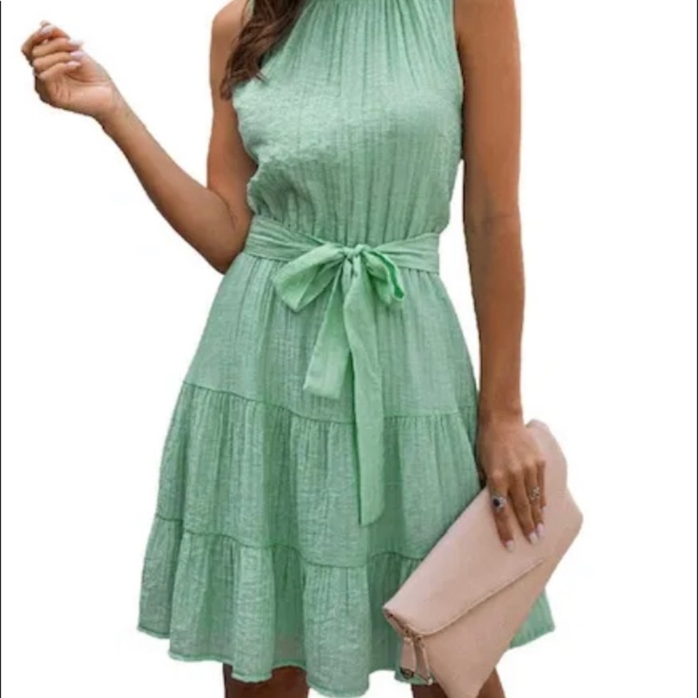 Springtime Sea Green Dress